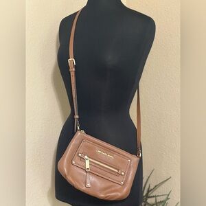 Michael Kors Tan Leather Crossbody Bag
